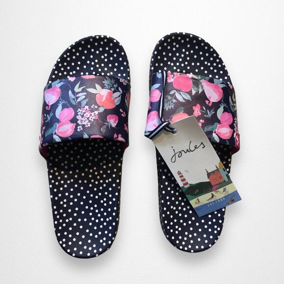 NWT Joules Summer Fruit Slides, Size 4 - Picture 4 of 6